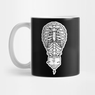 skeleton lightbulb Mug